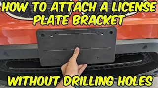 How to Mount a Front License Plate Bracket to Your Car (BMW X1) without Drilling Holes