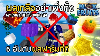 BLOX FRUITS ผลเกลืออย่าทิ้ง!! 6 อันดับผลฟาร์มที่ดีที่สุด ดาเมจมากกว่าผลแสง! [EP.11]