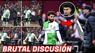 🔥ASÍ fue la "BRUTAL" DISCUSIÓN entre SALAH Y KLOPP tras el partido de HOY, LUIS DIAZ REACCIÓN😱