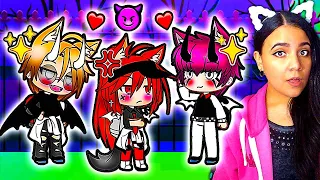 🐾 An ALPHA In An All DEMON School 😈 Gacha Life Mini Movie Love Story Reaction