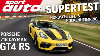 Porsche 718 Cayman GT4 RS |  HOT LAP Nordschleife & Hockenheimring | sport auto Supertest