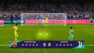 Goalkeeper Messi vs Goalkeeper C.Ronaldo | Penalty Shootout | Barcelona Vs Juventus | Pes 2021