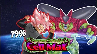 STR GOKU BLACK (SUPER SAIYAN ROSE) EZA VS FEARSOME ACTIVATION! CELL MAX EVENT: DBZ DOKKAN BATTLE