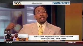 First Take Kevin Durant DESTROYS Skip Bayless