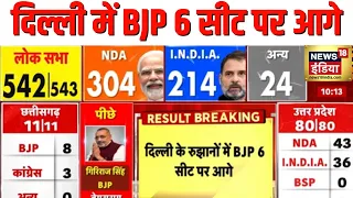 Lok Sabha Election Result 2024:Delhi के रुझानों में BJP 6 सीट पर आगे | Manoj Tiwari | Kanhaiya|N18ER