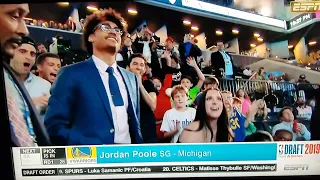 Golden State Warriors Select Jordan Poole with #28th Pick 2019 NBA Draft