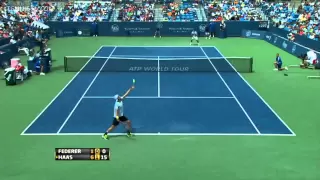 Roger Federer vs Tommy Haas 2013 Cincinnati Round 3 Highlights