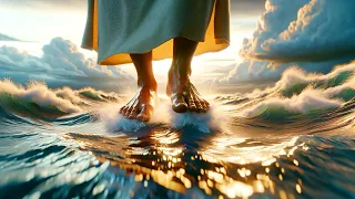 Jesus walking on water | Ai Animation