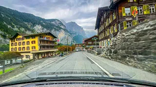 Driving from Interlaken to Lauterbrunnen 🇨🇭 Switzerland 4K