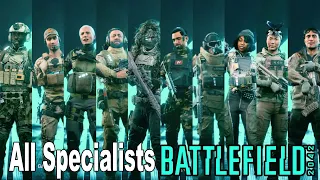 Battlefield 2042 - All Specialists Trailers Gameplay [4K]