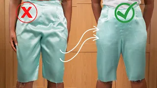 Take In EXCESS Around Trouser Front | How To Alter Baggy Crotch on Women's Trouser | Kim Dave