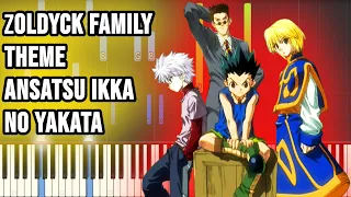 How to play: Hunter X Hunter - Zoldyck Family Theme / Ansatsu Ikka no Yakata | Piano Tutorial