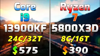 Core i9 13900KF (4000MHz DDR4) vs Ryzen 7 5800X3D (4000MHz DDR4) | PC Gameplay Tested