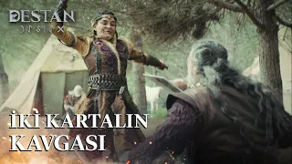 Alpaguhan ve Akkız'dan nefes kesen dövüş! - Destan