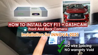 DIY How to install QCY f11+ Dashcam | Toyota Innova 2021 E