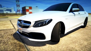 ОБЗОР Mercedes C63S ///AMG - GTA 5 MODs