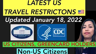 US TRAVEL RESTRICTIONS 2022 | TESTING AND PROOF OF RECOVERY FOR US CITIZENS and NON-US CITIZENS