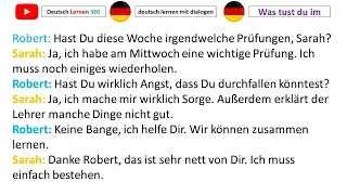 deutsch lernen mit dialogen - short conversations - A1  #deutschlernen