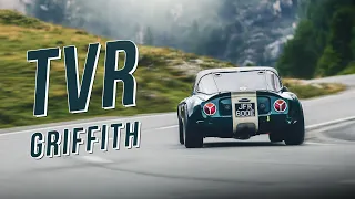 Onboard: TVR Griffith 400 Racing Swiss mountain pass - Pure HQ V8 sound