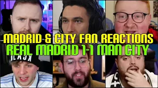 MADRID & CITY FANS REACTION TO REAL MADRID 1-1 MAN CITY | FANS CHANNEL