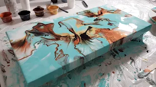 UP IN THE SKY! STUNNING Acrylic Pour Painting! Abstract Fluid Art Painting