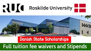 Roskilde University Danish State Scholarships for Foreign Students