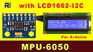 Using MPU6050 with LCD1602-I2C display with Arduino code