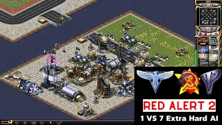 Red Alert 2 Yuri's Revenge I 1 Yuri vs 7 Extra Hard Ai