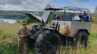 ВЕЗДЕХОД ПОДВЁЛ В ТАЙГЕ Часть-2. Ремонт ГУР/ Ловля трофейных ЩУК/ И куча ПРИКЛЮЧЕНИЙ!