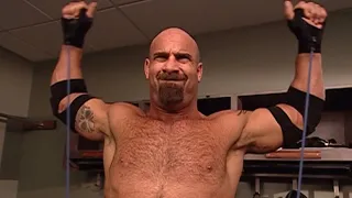 Goldberg Getting Ready Backstage To Face HHH RAW 24th November 2003