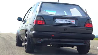 1000HP VW Golf 2 VR6 Turbo Acceleration