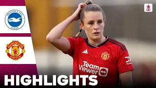 Manchester United vs Brighton | Highlights | Adobe Women's FA Cup 09-03-2024