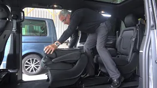 How to remove a single seat from a Mercedes Benz V Class Lewis Reed wheelchair accessible vehicle