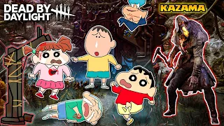 Kazama became blight in dbd 😱🔥 | shinchan and his friends playing dead by daylight 😂 | horror game