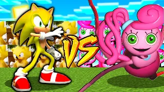 SUPER SONIC 2 vs MOMMY LONG LEGS - MINECRAFT CHALLENGE | BAZA vs BAZA MATRUNER