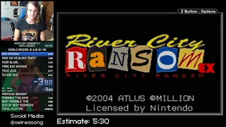 River City Ransom EX: Any% [Wussy] Submission Video for Speedrun Events (Oct 2020)