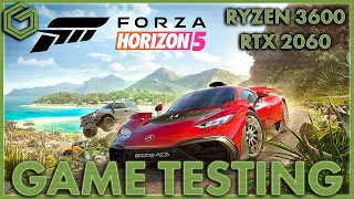 Forza Horizon 5 - RTX 2060 Ryzen 3600 - Ultra Settings1440p - MSI Afterburner Performance