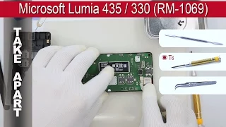 How to disassemble 📱 Microsoft Lumia 435 / 330 (RM 1069) Take apart Tutorial