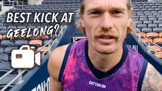 Player Cam | Who's the best kick at Geelong?