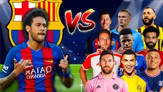 Barcelona NEYMAR 🆚 2024 Legends 🔥💪 (Messi, Ronaldo, Mbappe, Haaland)