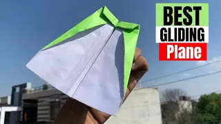 How to Make Best Gliding Paper Plane ✈ 😍Tiny Plaza