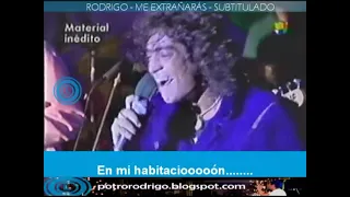 Rodrigo - Me extrañaras / En vivo en Fantástico (1997) - Audio mejorado
