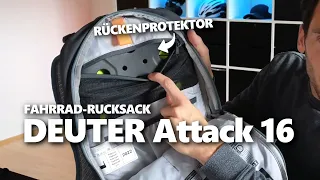 Deuter Attack 16: MTB Rucksack mit Protektor und Trinkblase