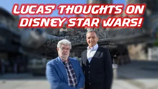 GEORGE LUCAS COMMENTS ON DISNEY STAR WARS!