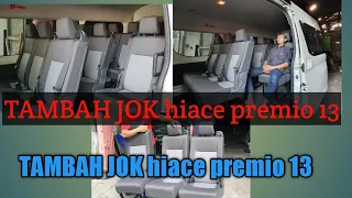 penambahan jok hiace premio