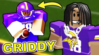 Fake JUSTIN JEFFERSON Does the GRIDDY in Roblox! (Football Fusion 2)