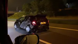 ep3 type r pops & bangs BIG FLAMES