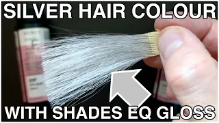 Ep 5 - Creating SILVER Grey hair color using Shades Eq Gloss...the PERFECT formula!
