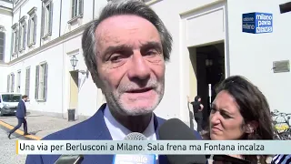 Una via per Berlusconi a Milano, Sala frena ma Fontana incalza