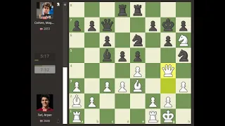 Armageddon Aryan Tari VS Magnus Carlsen 2023 norway chess ROUND 6